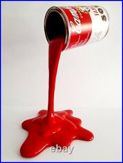 Campbells Soup (36cm/1,5kg)-Warhol-Marilyne-Sculpture-Pop Art-Splash-Tomato