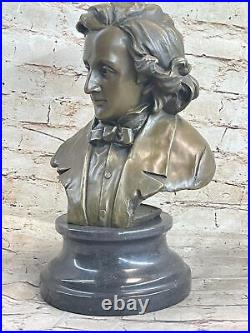 Chopin Buste Musée Qualité Bronze Sculpture Statue Figurine Art Déco Solde