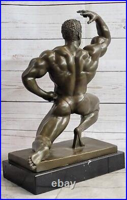 Classique Chair Musculaire Homme Mâle Figurine Statue Sculpture Bronze Art Déco