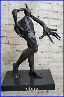 De Collection Bronze Sculpture Statue Art Déco Nu Salvador Dali Dame Figure Nr