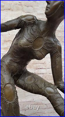 De Collection Bronze Sculpture Statue Style Art Nouveau SignéeChiparusMarron