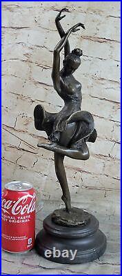Degas Espagnol Danseuse Chair Large Sculpture Statue Poche Art Bronze Balle