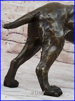 Doré Retriever Oiseau Bronze Statue Show Chasse Sport Chien Canard Sculpture Art