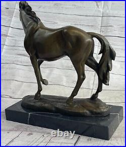 Équestre Show Cheval Poulain Sculpture Grange Ranch Art Bronze Marbre Statue