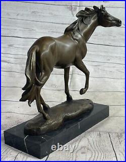 Équestre Show Cheval Poulain Sculpture Grange Ranch Art Bronze Marbre Statue