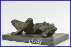 Fait à la Main Bronze Art Statue Sculpture Figurine Ornement Fille Par Figurine