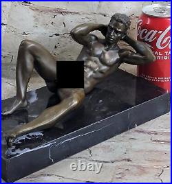 Fait à la Main Édition Érotique Art Gay Modèle Sexy Nu Bronze Sculpture Statue
