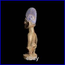 Figurine africaine Salampasu Sculpture Art Tribal Statue sculptée en bois