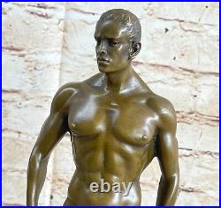 Gay Érotique Bronze Art Statue Homo Nue Homme Figurine Chair Mâle Sculpture