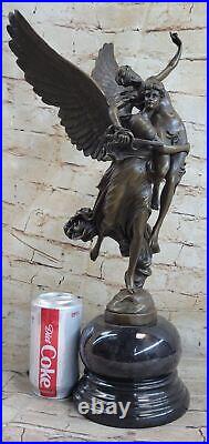 Gloria Victis Français Bronze Sculpture Anges Winged Mémorial Statue Art Décor