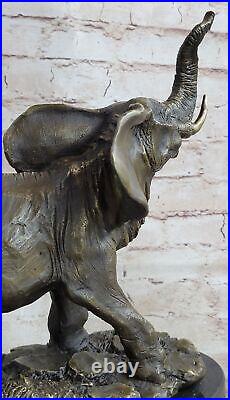 Happy Lucky Éléphant Bronze Statue Figurine Par Barye Sculpture Fonte Art Deco