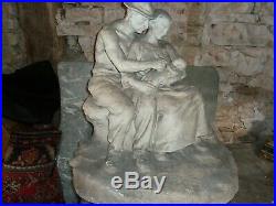 Imposante statue art nouveau- PAR A. FINOT DE L ECOLE DE NANCY