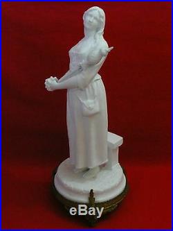 Jeanne darc grande statue porcelaine art sculpture religieuse église catholique