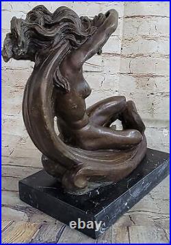 Jeune Chair Fille Fonte Vénus au Repos Bronze Sculpture Statue Figurine Deal Art
