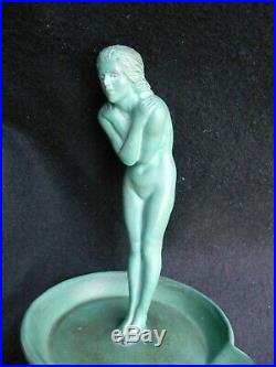 La Frileuse La Baigneuse Max Le Verrier Statue Sculpture Art Déco 1930