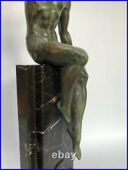 La Gloire En Fonte D Art Signe Le Faguays Edition Max Le Verrier Art Deco C2682