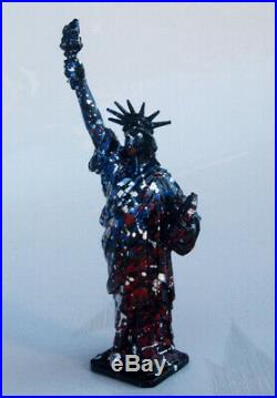 Liberty SCULPTURE graffiti pop STREET ART paint SPACO french statue new york