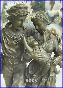 Milo Debout Couple Figurine Art Figurine Marbre Décor Bronze Sculpture Statue Nr