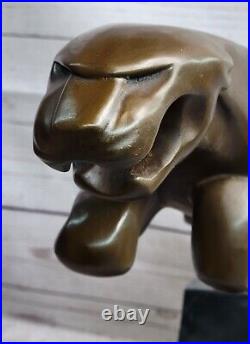 Milo's Énorme Lourd Bronze Jaguar Panthère Sculpture Statue Musée Qualité Art