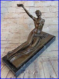 Nu Abstrait Femme Cadeau Bronze Sculpture Statue Art Moderne Marbre Figure Lrge