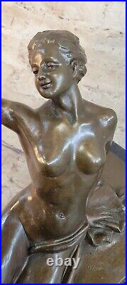 Nu Abstrait Femme Cadeau Bronze Sculpture Statue Art Moderne Marbre Figure Lrge