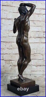 Nu Abstrait Homme Par Rodin Bronze Sculpture Statue Art Déco Moderne Marbre