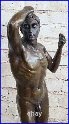 Nu Abstrait Homme Par Rodin Bronze Sculpture Statue Art Déco Moderne Marbre