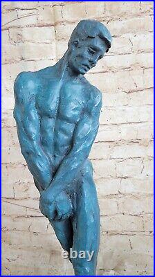 Nu Abstrait Mâle Rodin Bronze Sculpture Statue Art Moderne Marbre Figurine
