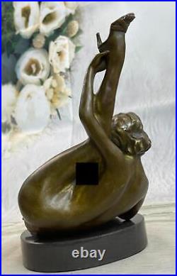 Nu Érotique Femme Figurine Bronze Sculpture Statue Figurine Art Déco Fonte Décor