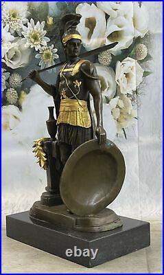 Odysseus Grec Warrior Romain Soldat Signé Bronze Art Sculpture Statue Figurine