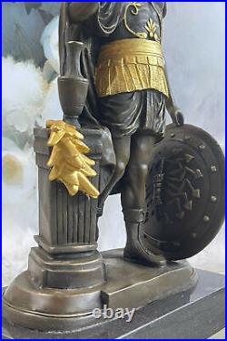 Odysseus Grec Warrior Romain Soldat Signé Bronze Art Sculpture Statue Figurine