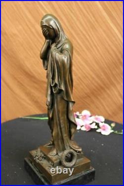 Original Valli Vierge Marie Religion Bronze Sculpture Statue Figurine Art