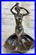 Ouest_Art_Deco_Sculpture_Bronze_Marbre_Chair_Femme_Belle_Fleur_Fille_Statue_Sale_01_ufw