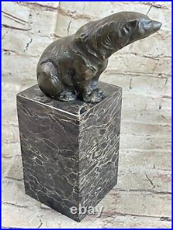 Polar Ours Bronze Sculpture Art Déco Statue Figurine Décor Lostwax Cadeau