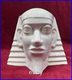 Primavera Sculpture Statue Sujet Craquele Pharaon Egypte Egyptomanie Art Deco