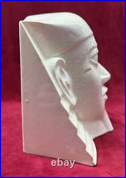 Primavera Sculpture Statue Sujet Craquele Pharaon Egypte Egyptomanie Art Deco