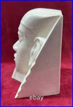 Primavera Sculpture Statue Sujet Craquele Pharaon Egypte Egyptomanie Art Deco