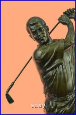 Rare Ben Hogan Bronze Marbre Statue Golf Pro Shop Collectionneur Sculpture Art