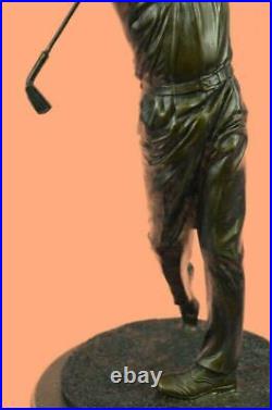 Rare Ben Hogan Bronze Marbre Statue Golf Pro Shop Collectionneur Sculpture Art