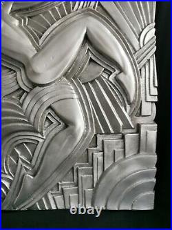 Rare bas relief terre cuite art deco folies bergère paris maurice pico 1930