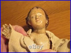 Rare et ancienne sculpture enfant jesus esoterisme art religieux christ noel