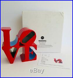 Robert INDIANA(d'après)&Editions Studio(15cm/1kg)-LOVE-Sculpture-Pop Art(Warhol)