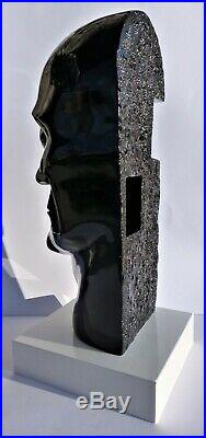 Rossini & Raminez(50cm-6kg)-Sculpture-Tête-Visage-Résine-Pop Art(Dali-Warhol)