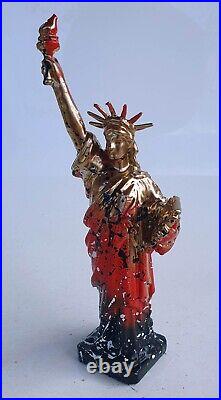 SPACO signed STATUE LIBERTE sculpture GRAFFITI pop STREET ART paint liberty USA