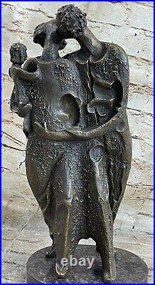 Salvador Dali Art Contemporain Hommage Bronze Statue / Sculpture Marbre