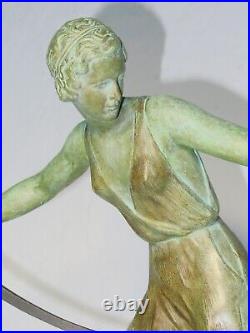 Sculpture Art Déco Diane chasseresse signée NITCHE statue