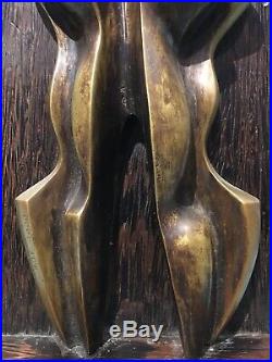 Sculpture Statue 20èm XXèm Cubisme Art Moderne Couple femmes ART EKANGA RDC rare