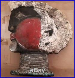 Sculpture Tete Gres Brita Spier (1945-2014) Art Brut Cobra Dlg Fassianos Picasso
