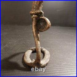 Sculpture bronze diable statue religion miniature fait main art déco N4274