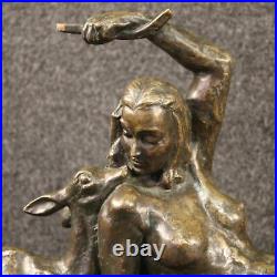 Sculpture en bronze statue style ancien nu de femme 900 art